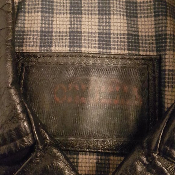 1970s Vintage Black Leather Jacket, Size S/M, Black Notched Collar - Picture 9 of 10